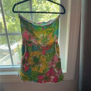 vintage lilly pulitzer cover up dress w/ shorts